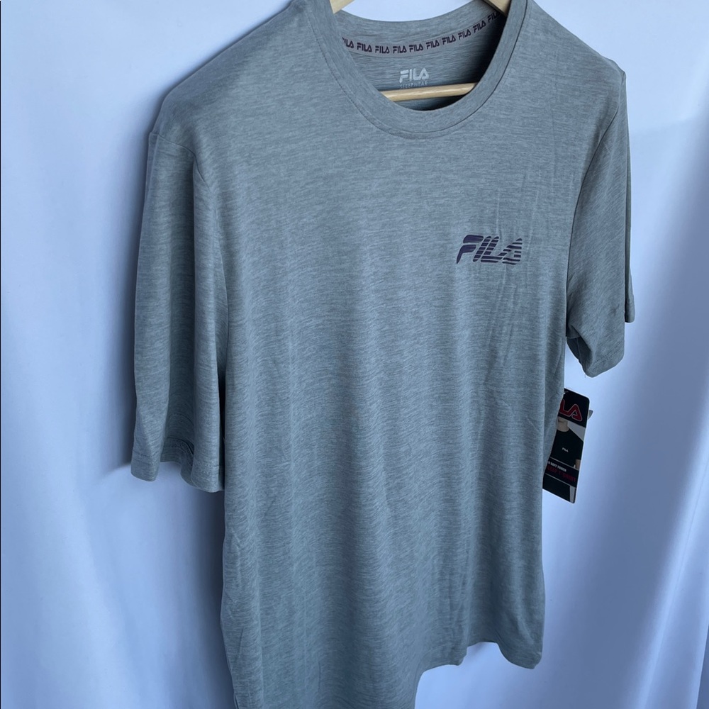 Fila Men's Heather Gray Short Sleeve Tee M